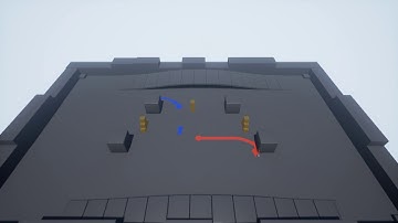 Unreal 4 Prototype demo, Light bikes type game.