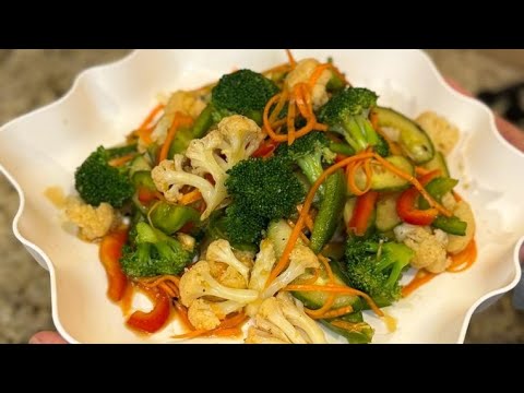 ПП Салат из брокколи и цветной капусты. Broccoli and cauliflower salad #ASMR