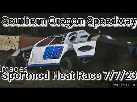 Southern Oregon Speedway Sportmod Heat Race 7/7/23