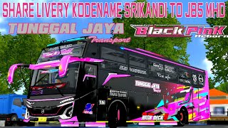 SHARE LIVERY TJ BLACKPINK SRIKANDI TO JB5 MHD #bussid #liverybussid #kodenamebussid
