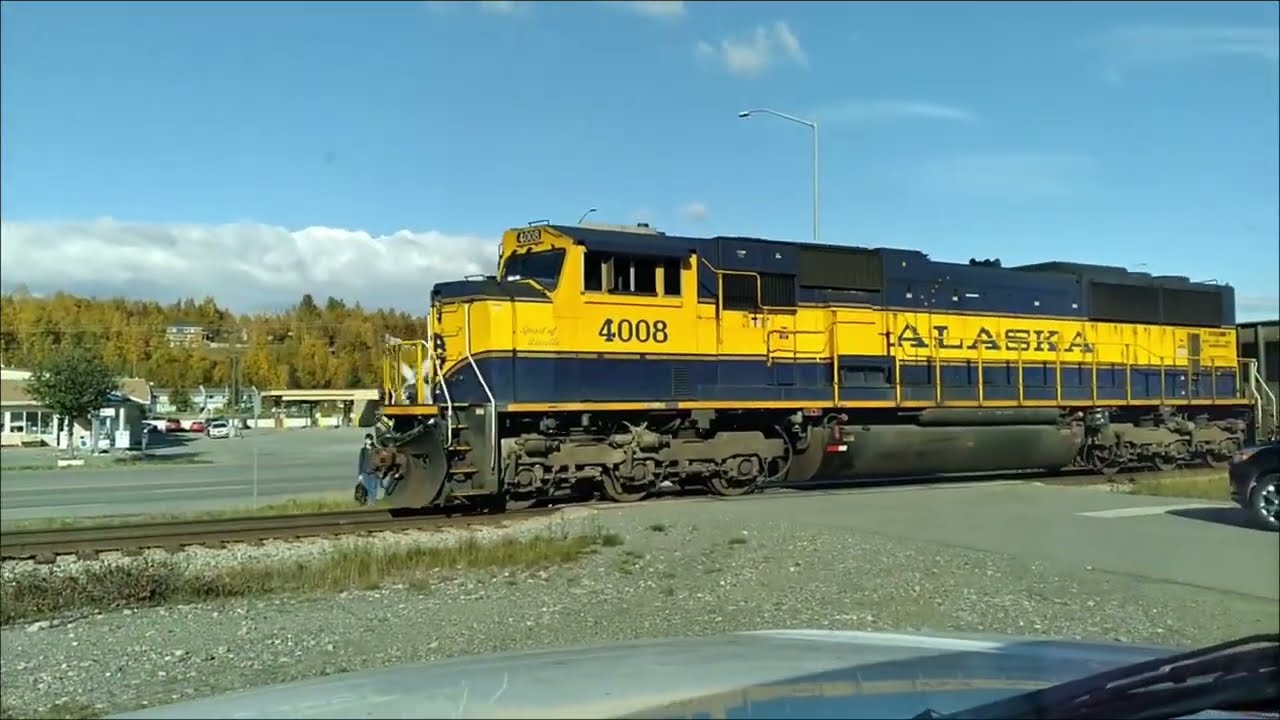 QAP Gravel Train at Snider Crossing in Wasilla. September 18, 2023