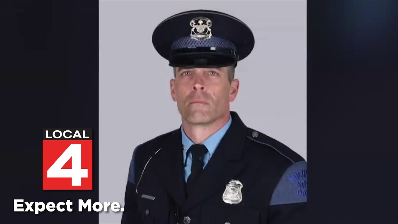 Funeral services begin for Michigan State Police officer killed in ...