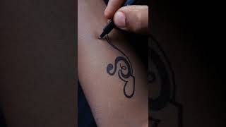 S Name Dil Tattoo For Hand