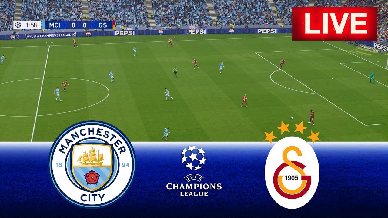 🔴LIVE : Manchester City vs Galatasaray - Champions League 2025/26 | PES 21 Simulation