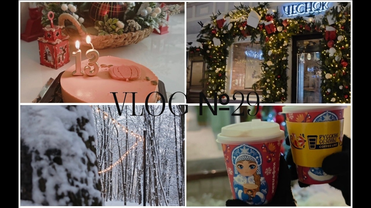 VLOG №29 / ПРЕКРАСНАЯ ЗИМА / МОЙ ДЕНЬ РОЖДЕНИЯ / ОТМЕЧАЕМ ПРАЗДНИКИ