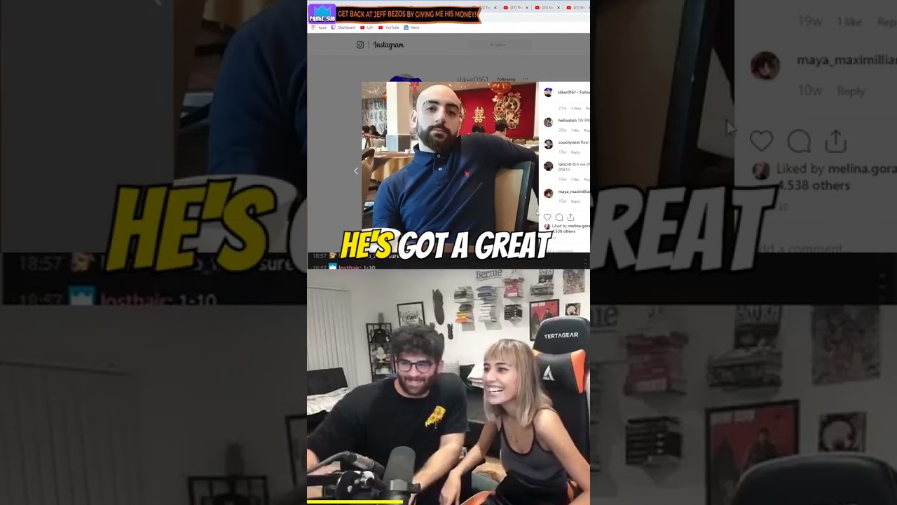 PART 1 : Hasanabi reacts to Janice Griffith ⚫️🟠 RATING on men 🌟 