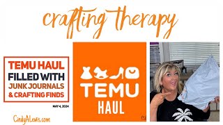 Temu Haul filled with Junk Journals & Crafting Finds (Crafting Therapy)