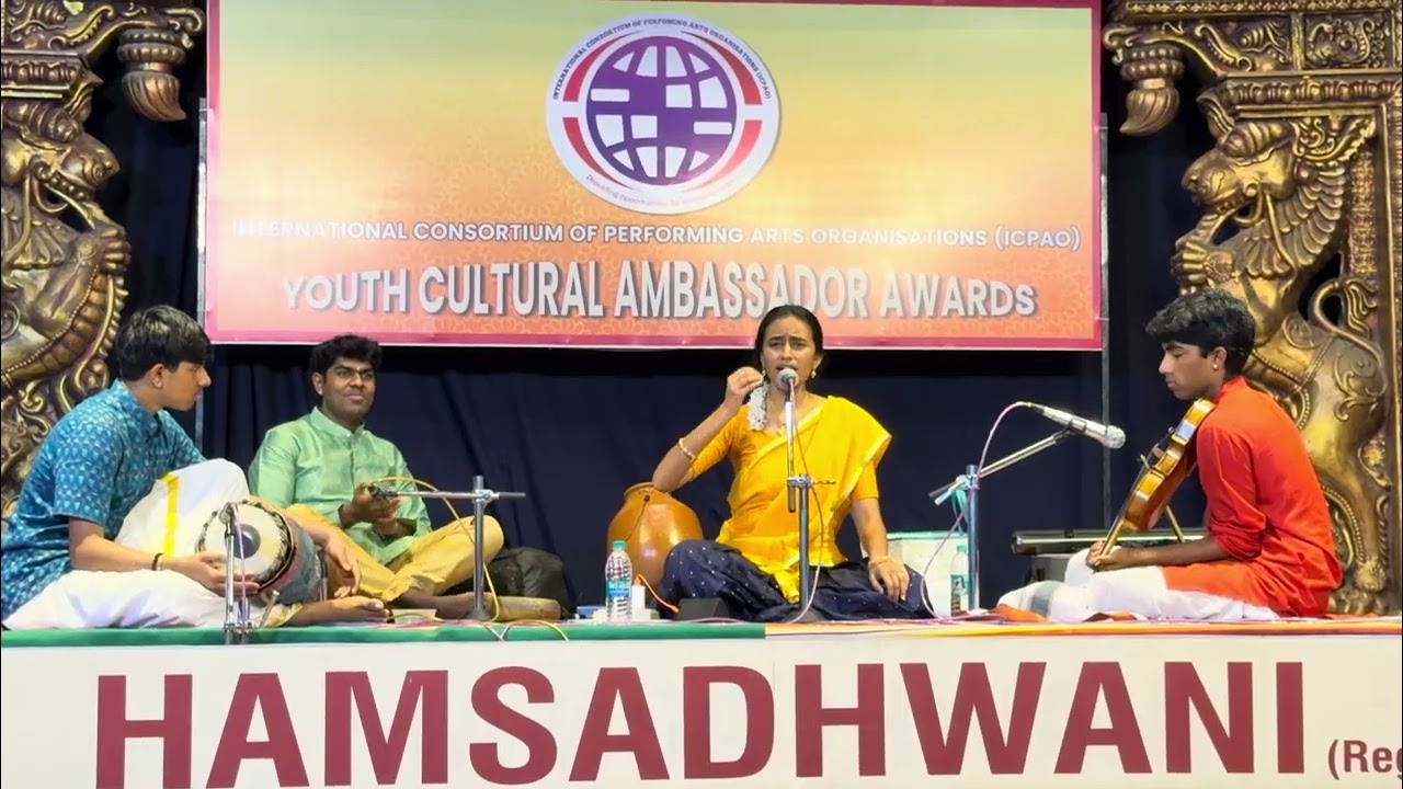 Hamsadwani Chennai - Karthik Subramanian violin for vocal concert 