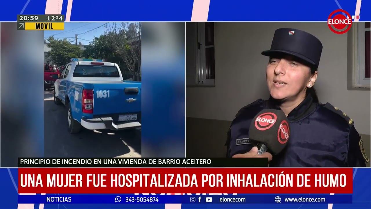 Una mujer fue hospitalizada por inhalación de humo en el barrio ...