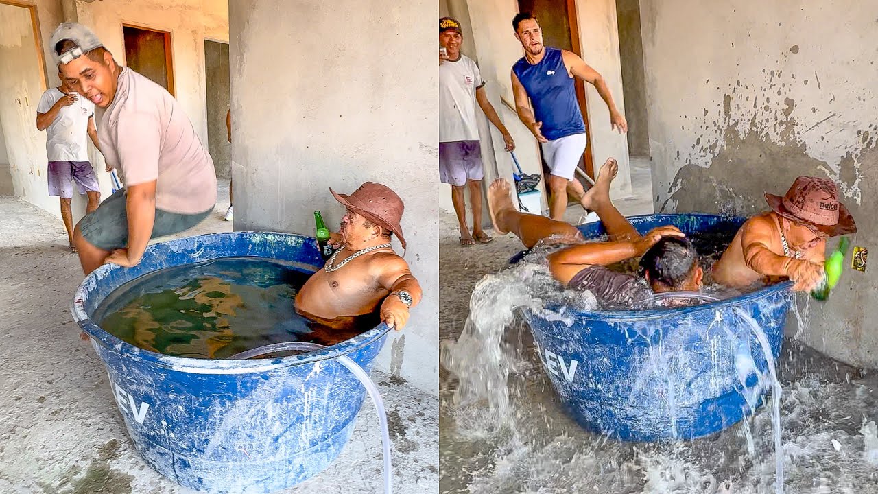 PEDREIRO GIGANTE QUASE ESMAGA PILILIU NA CAIXA DÁGUA 🤣 | PILILIU DA RESENHA