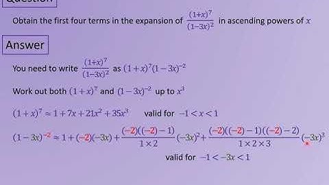 VO A2 Week 3 1   Binomial Expansion