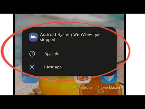Fix Android System WebView has stopped problem in Android 2026