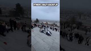 THE 3RD GUY WENT CRAZY🤯#backflip #parkour #tumbling #shorts