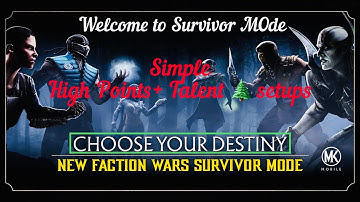 First Battle FW Survivor Mode | With High Bonus Point + Less Equipment Setups | Talent tree Setup