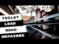 HOW I REPAIRED A TOILET LEAD BEND LEAK IN CRAWL SPACE