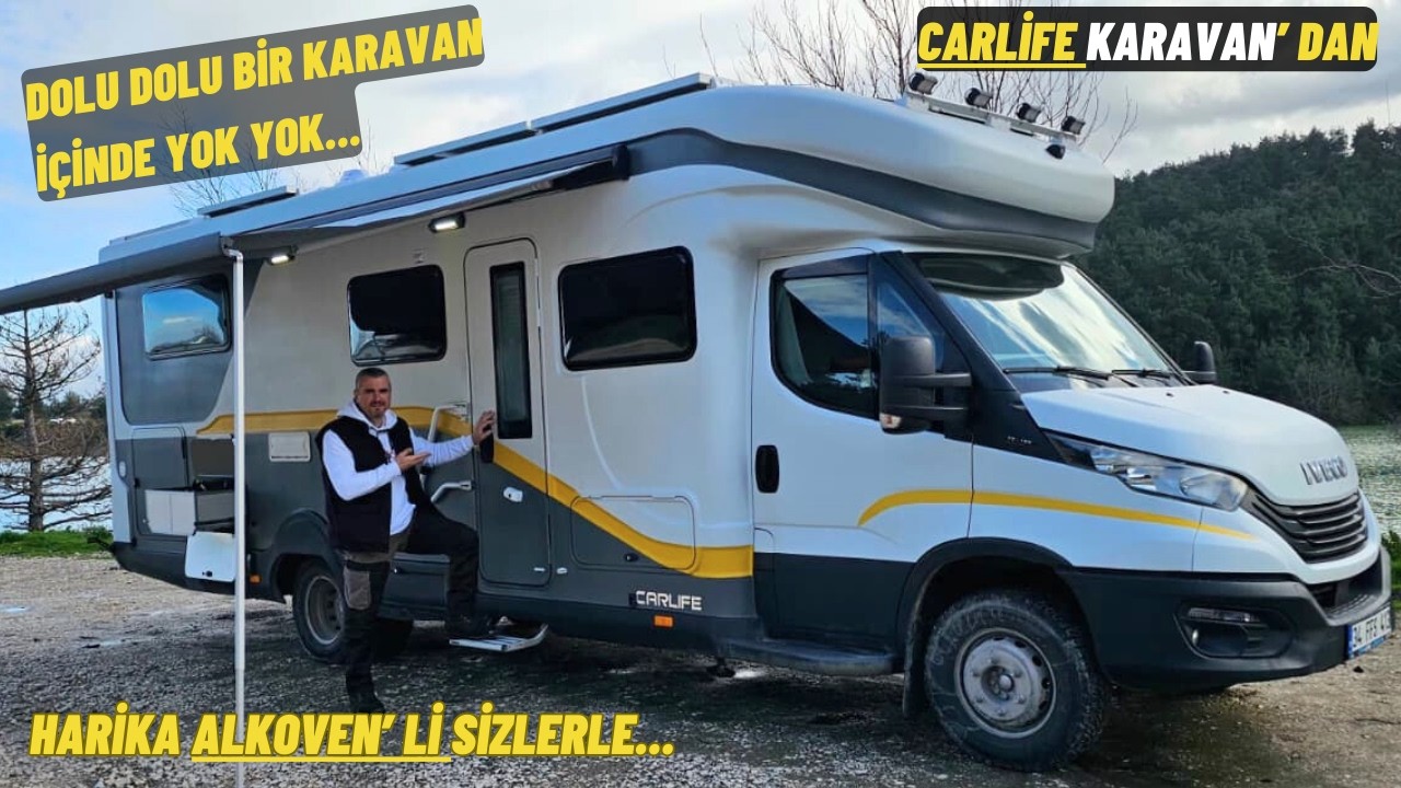 CARLİFE KARAVAN' DAN İÇİNDE YOK YOK DİYECEĞİMİZ DOLULUKTA BİR ALKOVENLİ KARAVAN İLE KARŞINIZDAYIZ.