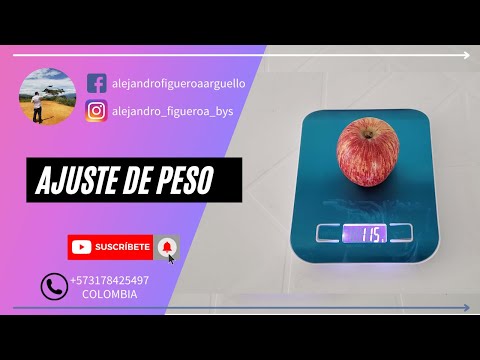 Video: ¿Cómo se calibra una báscula de cocina digital?