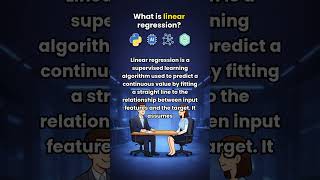 What is linear regression?? | ML Interview Question Explained #Shorts
