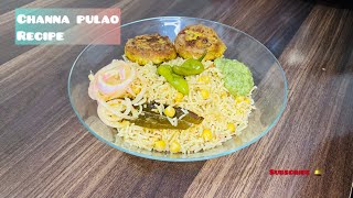 Channa pulao recipe|How to make channa pulao|Quick &Easy | Summer lunch special