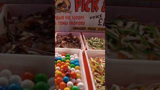 Harrogate Christmas Market 2024 Pick Mix Sweets Stall Yorkshire England UK