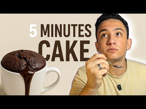 ازاي تعمل قهوه وكيك شوكلاته سايحه في 5 دقايق 