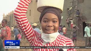 Thousands take part in annual preservation ritual at Mali's Great Mosque of Djenne