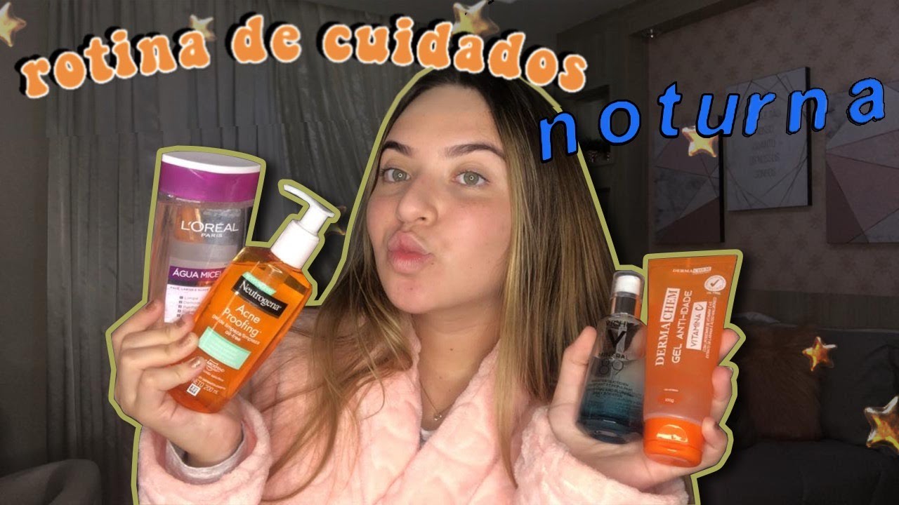 MINHA ROTINA DE CUIDADOS NOTURNA! *skincare*