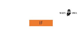 IF | Excel | Wizy Owl