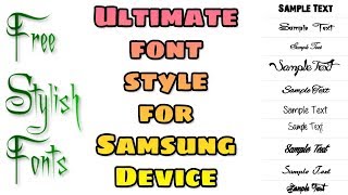 unlimited font style in any Samsung device | officially work samsung galaxy j2 and j2 2016 screenshot 4