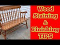 How to assemble, stain, &amp; finish a wood project.