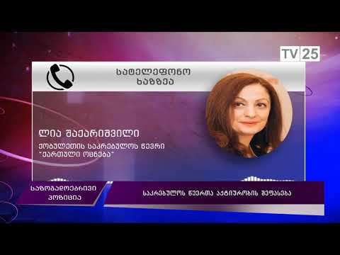 საკრებულოს წევრთა აქტიურობის შეფასება