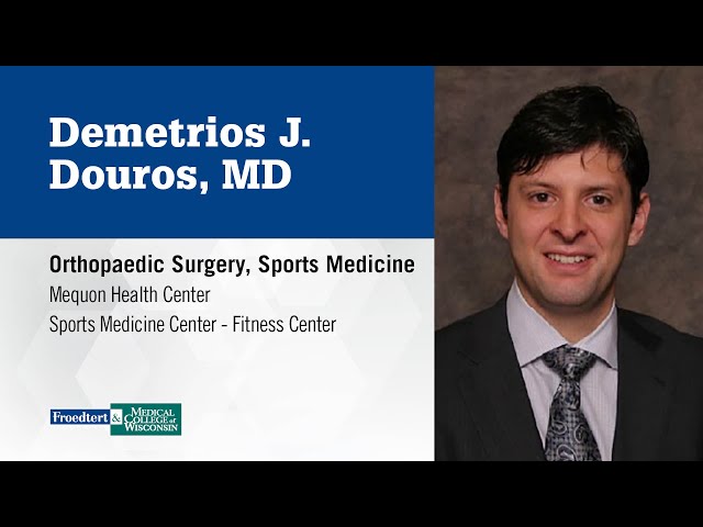 Watch Dr. Demetrios Douros, orthopaedic surgeon on YouTube.