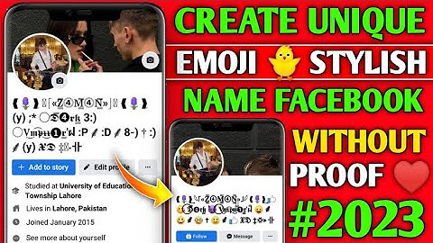 How to create unique name facebook id without update 2023 | create unique emoji 😈 name facebook Id