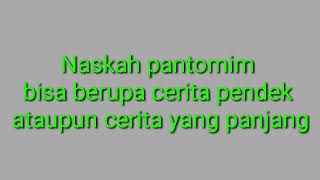 Menyusun Naskah Pantomim