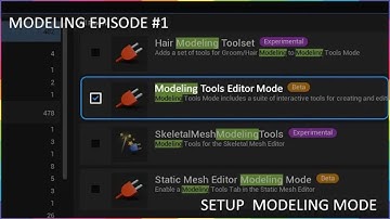 MODELING Episode #1 SETUP: Modeling Tool | Unreal Engine 5.1 #ue5