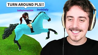 Being the MOST ANNOYING HORSE in Roblox Horse Simulator..