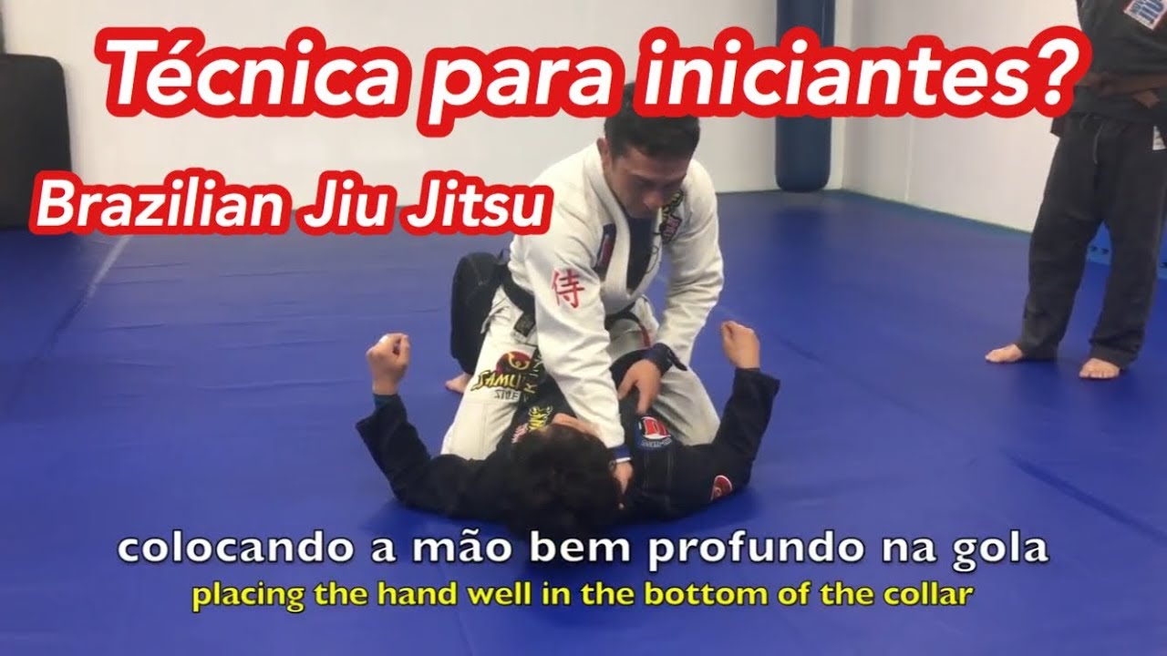 jiu jitsu para iniciantes ? Estrangulamento Basico da Montada/マウントからの絞め技/Basic choke from the mount