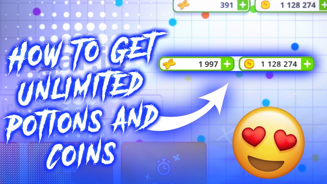 AGARIO NEW UNLIMITED COINS & POTIONS FOR ANDROID AND IOS