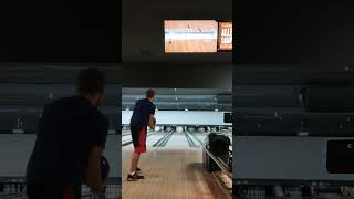 2 Handed Bowler Uses The Whole Lane! #shorts #bowling #lanetalk #gobowling