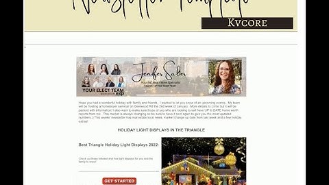 Create Professional Newsletters: KvCore Template Tutorial For Realtors | JeniferSalter.ExpRealty.com