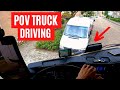 New Mercedes Actros - POV Truck Driving - Hellevoetsluis 🇳🇱 Cockpit View