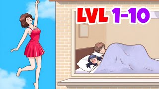 لعبة ألغاز الدماغ: اختبار صعب - شرح طريقة اللعب للمستويات من 1 إلى 10 | نوفيم ستارز screenshot 4