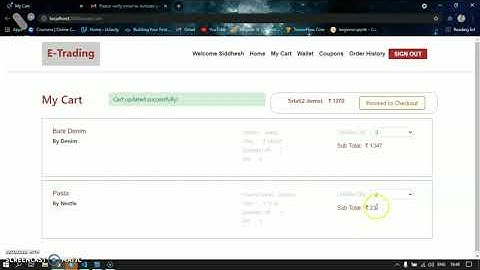 E-Trading (Shopping Cart) Demo | Express.JS | Node.JS | Sequence.JS | jQuery - AJAX with ejs