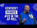 Was 23rd overall a fair ranking for Kentucky basketball in the first AP Poll?