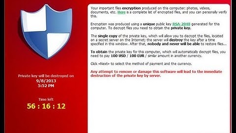 How to Remove Cryptolocker Ransomware Virus - Your personal files are encrypted