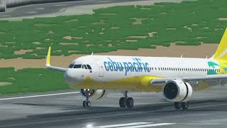 XPlane11 | CEB686 | Cebu Pacific A321NEO | Landing Manila From Bohol Panglao