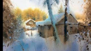Сергей Курбатов. Акварель. Зима. / Watercolors by Sergey Kurbatov. Winter. Сергей Курбатов. Акварель. Зима. / Watercolors by Sergey Kurbatov. Winter.