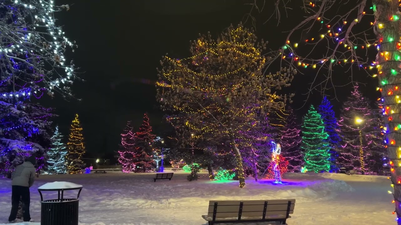 Christmas lights at Park at Edmonton 
