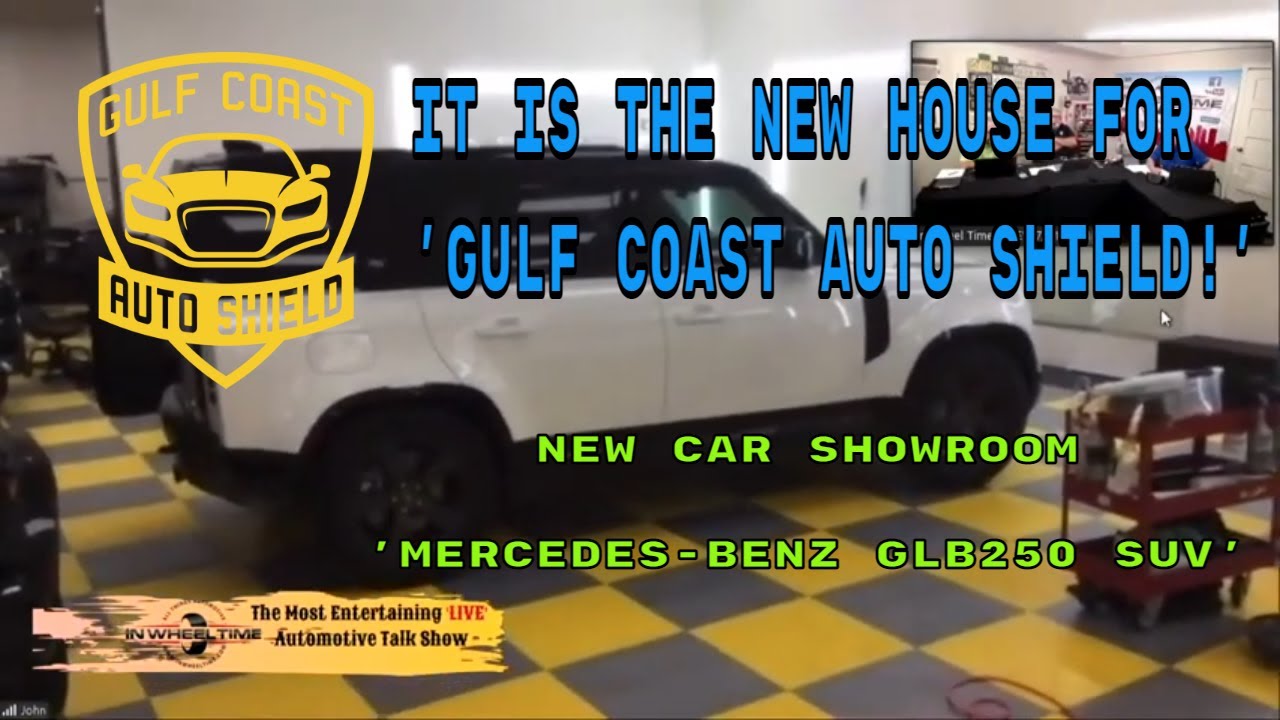 Gulf Coast Auto Shield - new digs! In the New Car Showroom is the '21 Mercedes-Benz GLB250 SUV.