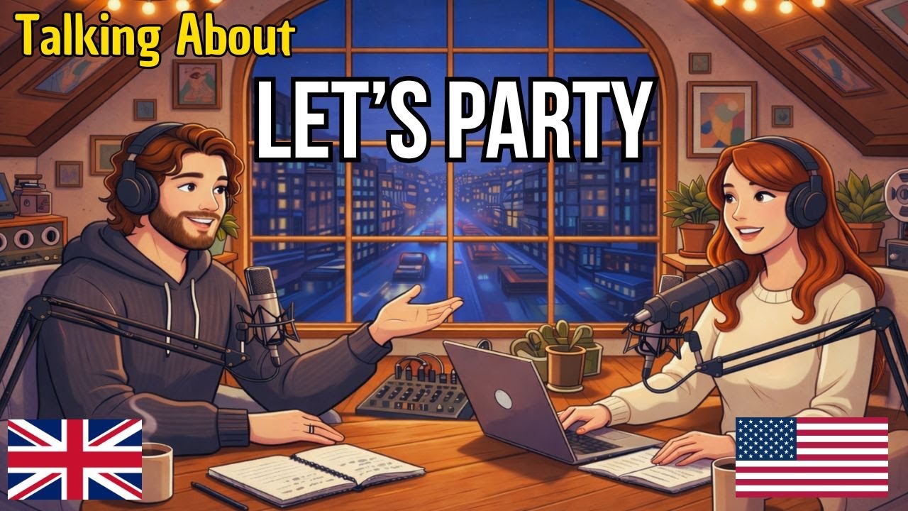 How to Talk at a New Year Party in English | English Conversation Practice
